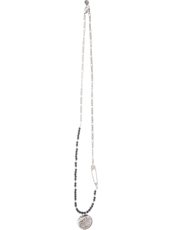 Alexander McQueen Bead And Seal Bottle Cap Long Necklace