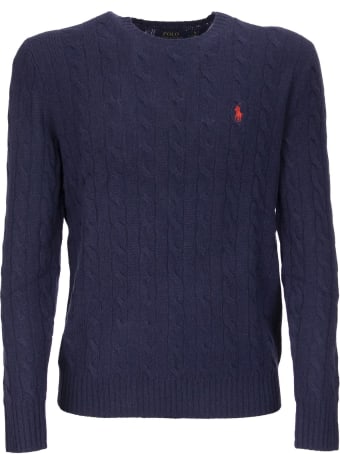 Ralph Lauren Cable Knit Sweater In Wool And Cashmere