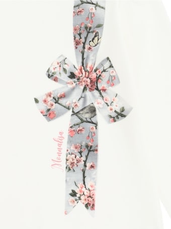 Monnalisa Jersey T-shirt With Bow Print