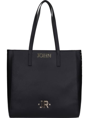 John Richmond Inez Tote In Black Polyuretan