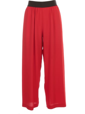 Maria Calderara Pants Wide Leg Crepe