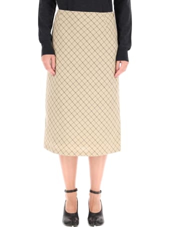 Maison Margiela Midi Cotton Skirt