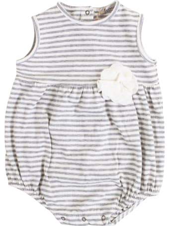 De Cavana Newborn Romper With Flower