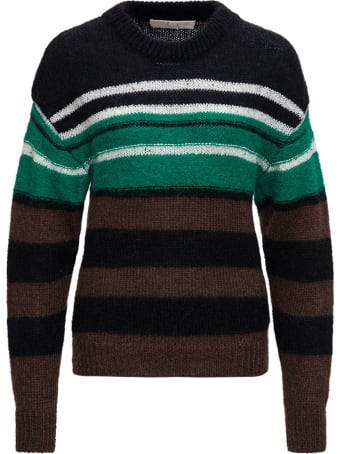 Tela Gina Striped Sweater In Mohair Blend