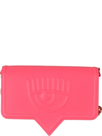 Chiara Ferragni Eyelike Embossed Shoulder Bag