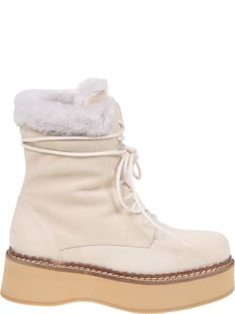Paloma Barceló Paloma Barcelo' Naia Boots In Suede And Sheepskin