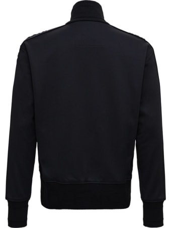 Givenchy Black Cotton Sweatshirt With Logo