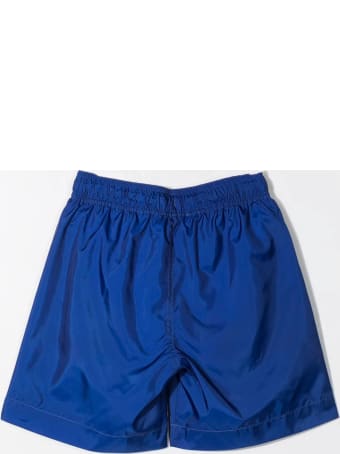 MSGM Logo Print Swim Shorts