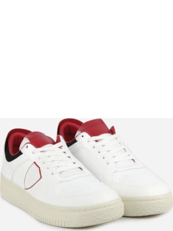 Philippe Model Vegan Leather Sneakers With Contrasting Inserts