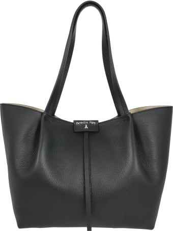 Patrizia Pepe Leather Shopping Bag