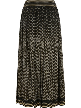 Gucci Tie-waist All-over Logo Skirt