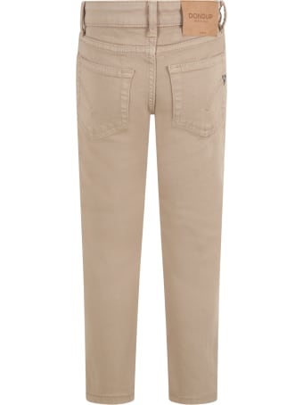 Dondup Beige ''iris'' Jeans For Girl