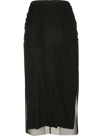 Rick Owens Collage Knee Length Skirt