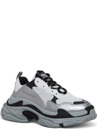Balenciaga Triple S Leather And Mesh Sneakers