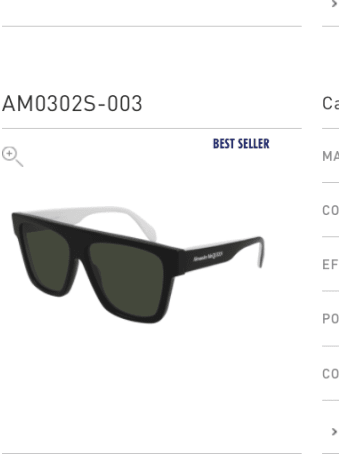 Alexander McQueen Alexander Mcqueen Am0302s Black Sunglasses