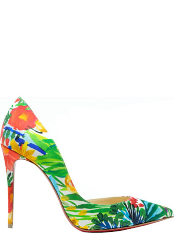 Christian Louboutin Satin Multicolor Iriza Pumps