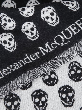 Alexander McQueen Reversible Upside Down Skull Scarf