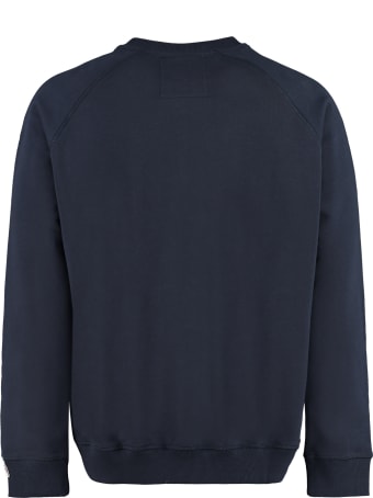 Russell Athletic Cotton Crew-neck Sweatshirt With Logo - Boss X Russell Athletic