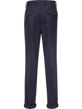 Brunello Cucinelli Wool Pinstripe Trousers