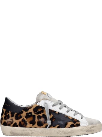 Golden Goose Superstar Sneakers In Animalier Pony Skin
