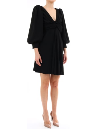 Celine Wrap Dress Black