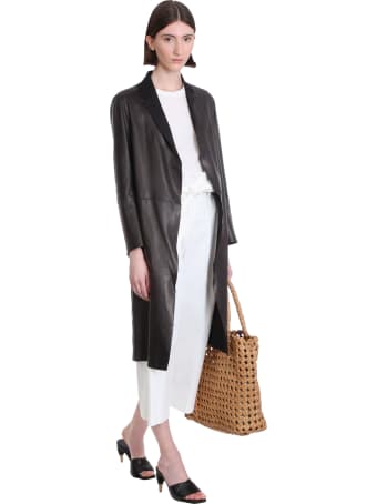 Salvatore Santoro Coat In Black Leather
