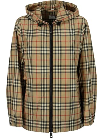 Burberry Everton Vintage Check Recycled Polyester Hooded Jacket