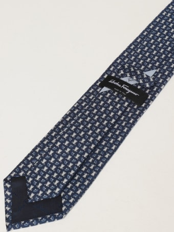 Salvatore Ferragamo Tie Salvatore Ferragamo Silk Tie With Micro Dogs