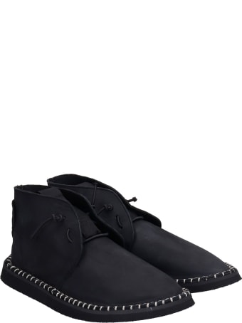 Bruno Bordese Flavor Lace Up Shoes In Black Nubuck