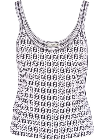 Fendi 'ff Motiv' Viscose Top