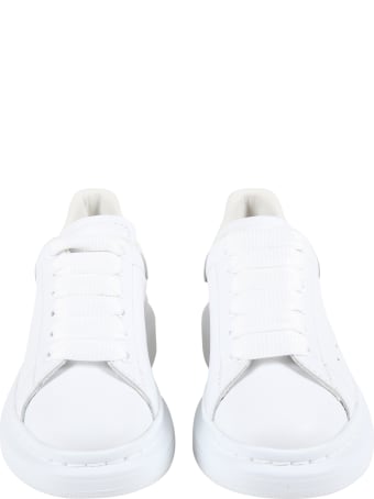Alexander McQueen White Sneakers For Kids