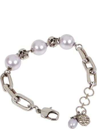 Alexander McQueen Chain Pearl Bracelet