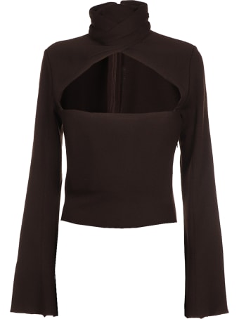 16arlington Odessa Twist Neck Top