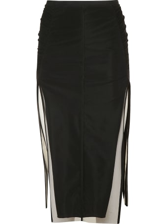 Rick Owens Collage Knee Length Skirt