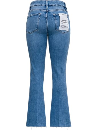 Frame Le Crop Flared Jeans In Denim