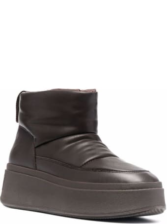 Ash Maxi Bis Leather Puffer Sneakers