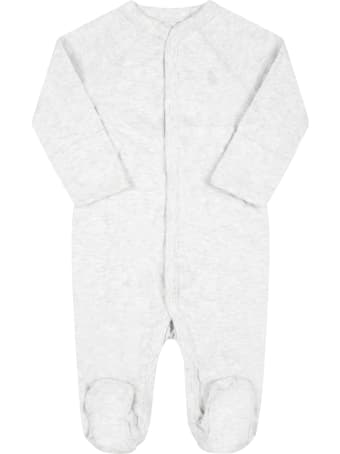 Ralph Lauren Grey Set For Baby Kids With Pony Logo