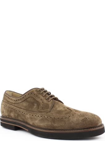 Tod's Lace Ups In Brown Suede