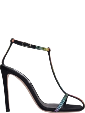 Sebastian Milano Sandals In Multicolor Satin