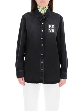 Raf Simons Denim Shirt With Logo Patch