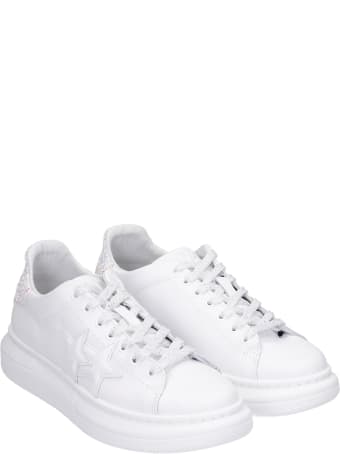 2Star Sneakers In White Leather