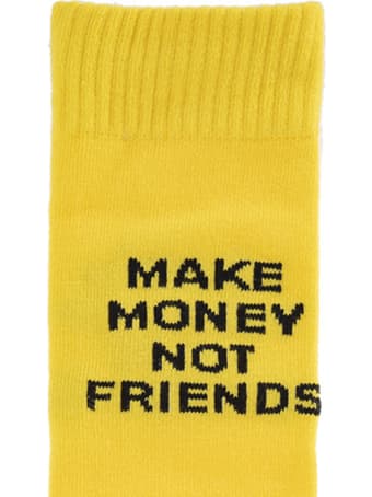 Make Money Not Friends Yellow Make Money Not Friends Socks