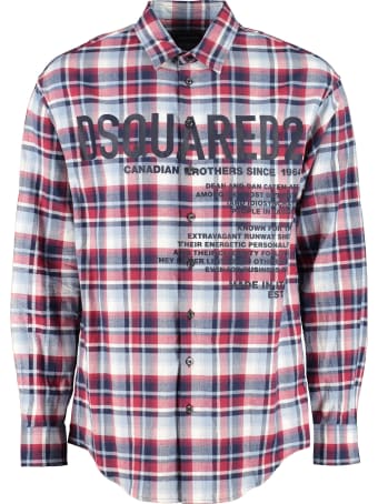 Dsquared2 Front Buttons Cotton Shirt