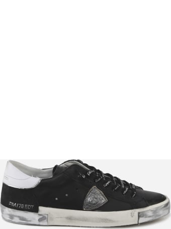 Philippe Model Black Leather Sneaker