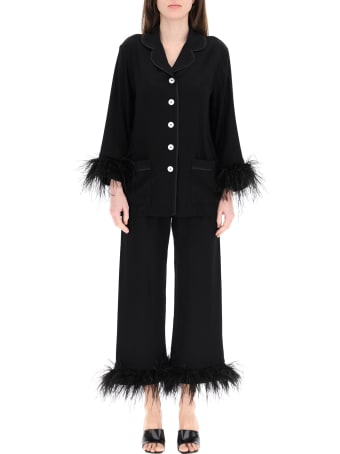 Sleeper Party Pyjama Set With Feathers