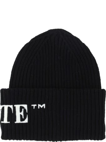 Off-White Off White Logo Ribbed Beanie