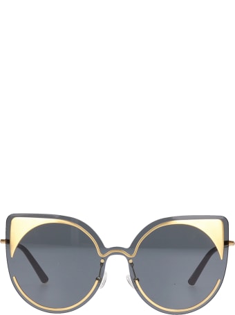 Linda Farrow Sunglasses In Black Pvc