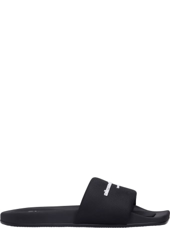 Alexander Wang Aw Pool Flats In Black Nylon