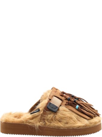 Alanui Zavo Fringed Faux Fur Slippers