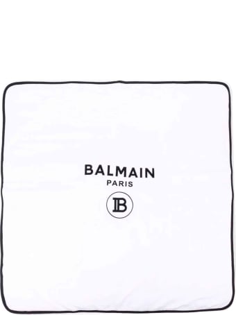 Balmain White Newborn Blanket